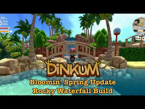 Dinkum Let&#039;s Build a Rocky Waterfall - Bloomin&#039; Spring Update