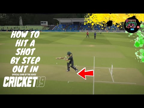 How to hit shots by steping out in Cricket19 PS4 STANDARD CONTROL/ Cricket19 batting tutorial