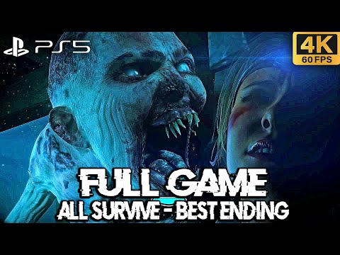 Until Dawn PS5 Full Game Walkthrough 4K60fps - All Chapters (All Survive/Best Ending) Best Choices