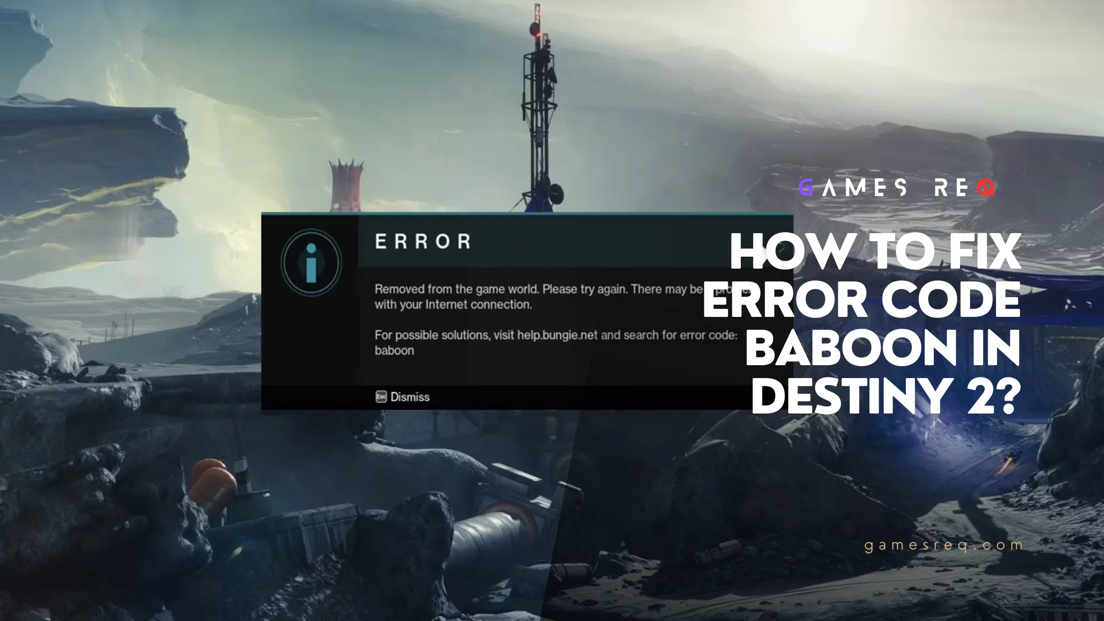 How To Fix Error Code Baboon in Destiny 2