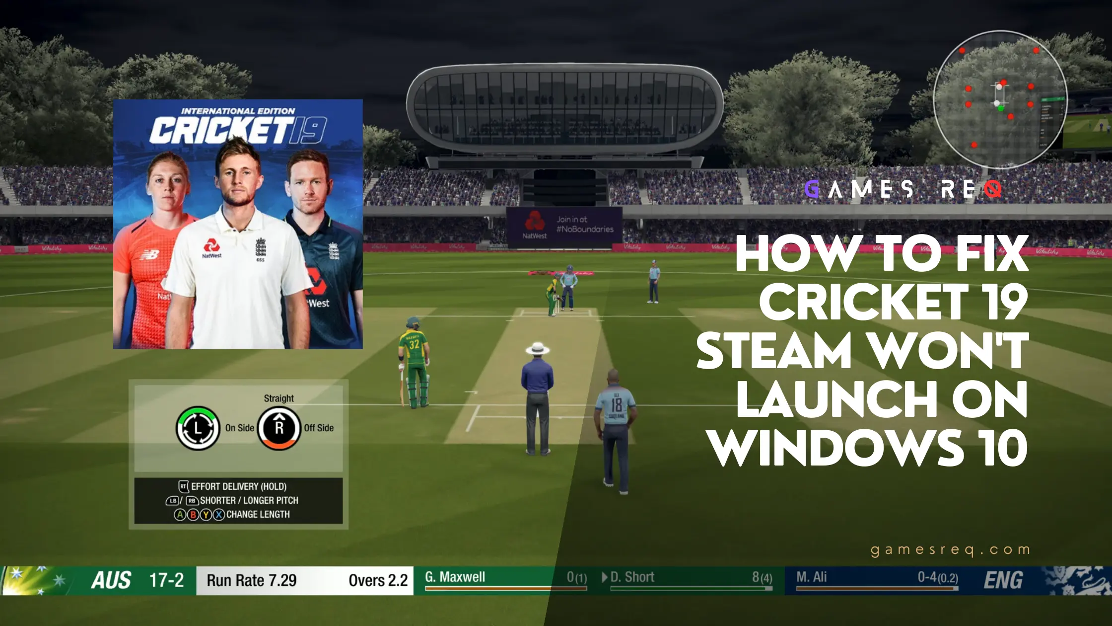 how to fix cricket 19 steam wont launch on windows 10