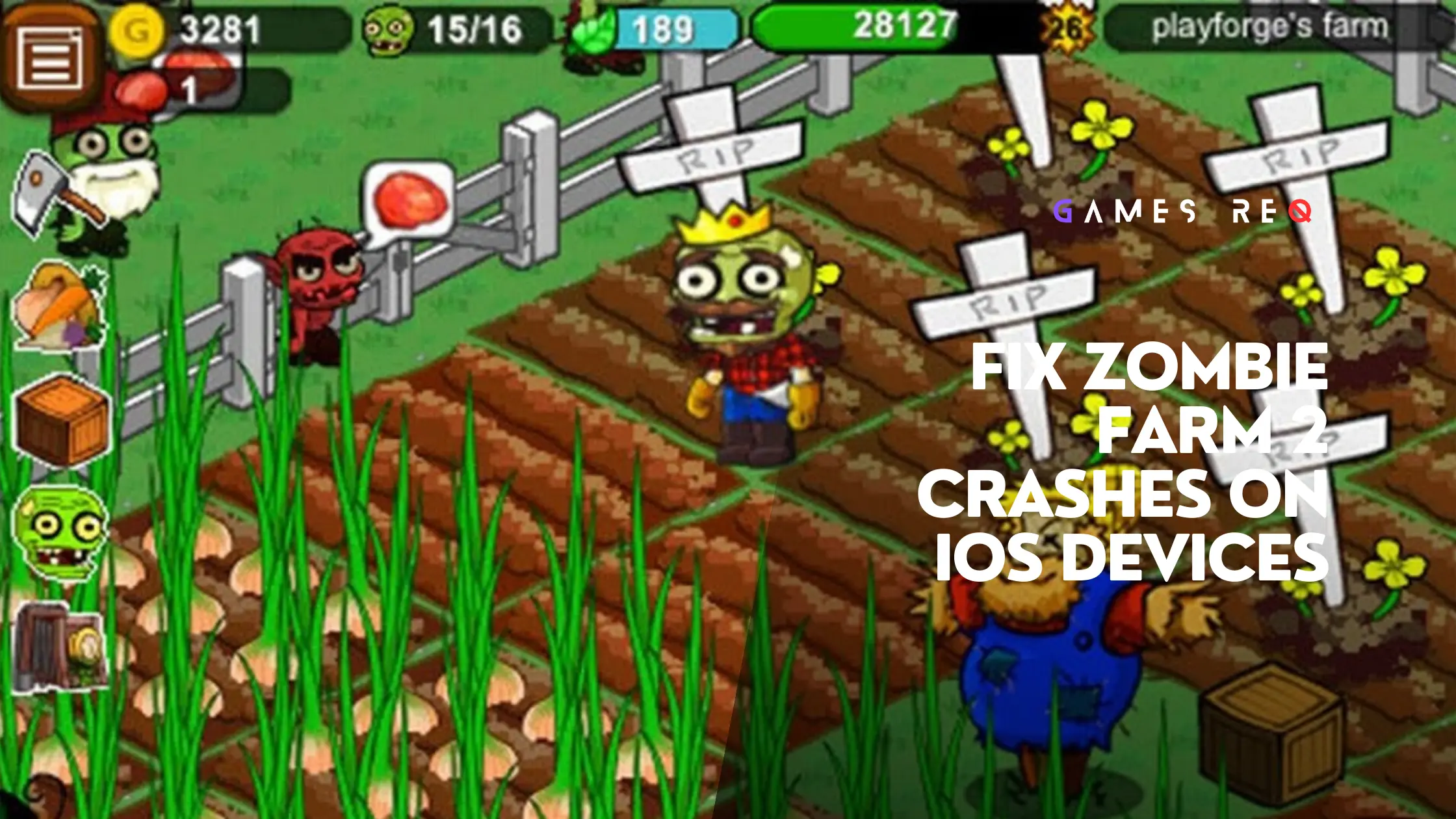 fix zombie farm 2 crashes on ios devices 1