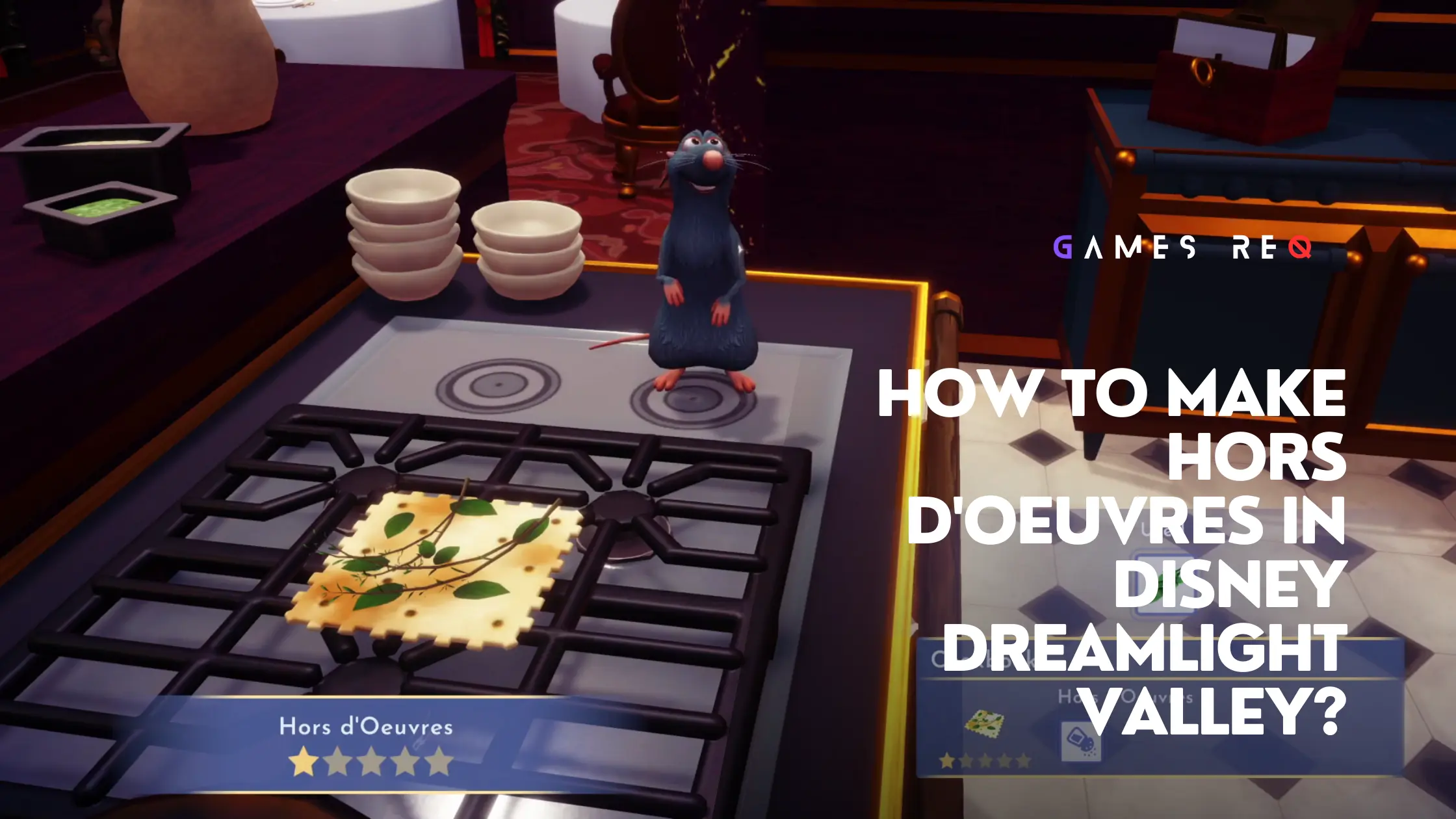 how to make hors doeuvres in disney dreamlight valley