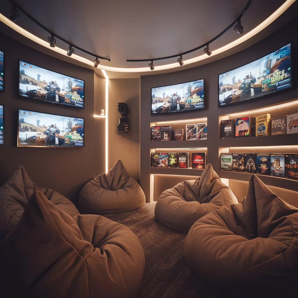 a cozy game room designed for multiplayer gaming t G91DDYC3TeC399hndVZm7g JYX8jMBbThy9rlu1kMLk A