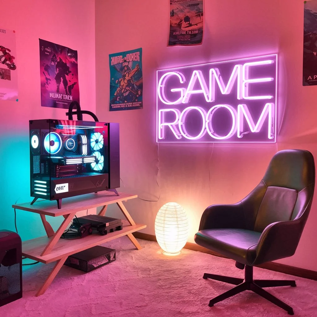 a photo of a pc gaming room with a dark theme ther CsS4kaNgRwKGPZfY czOrg KgSTAfZ4TnKQUkEON4UylA 3
