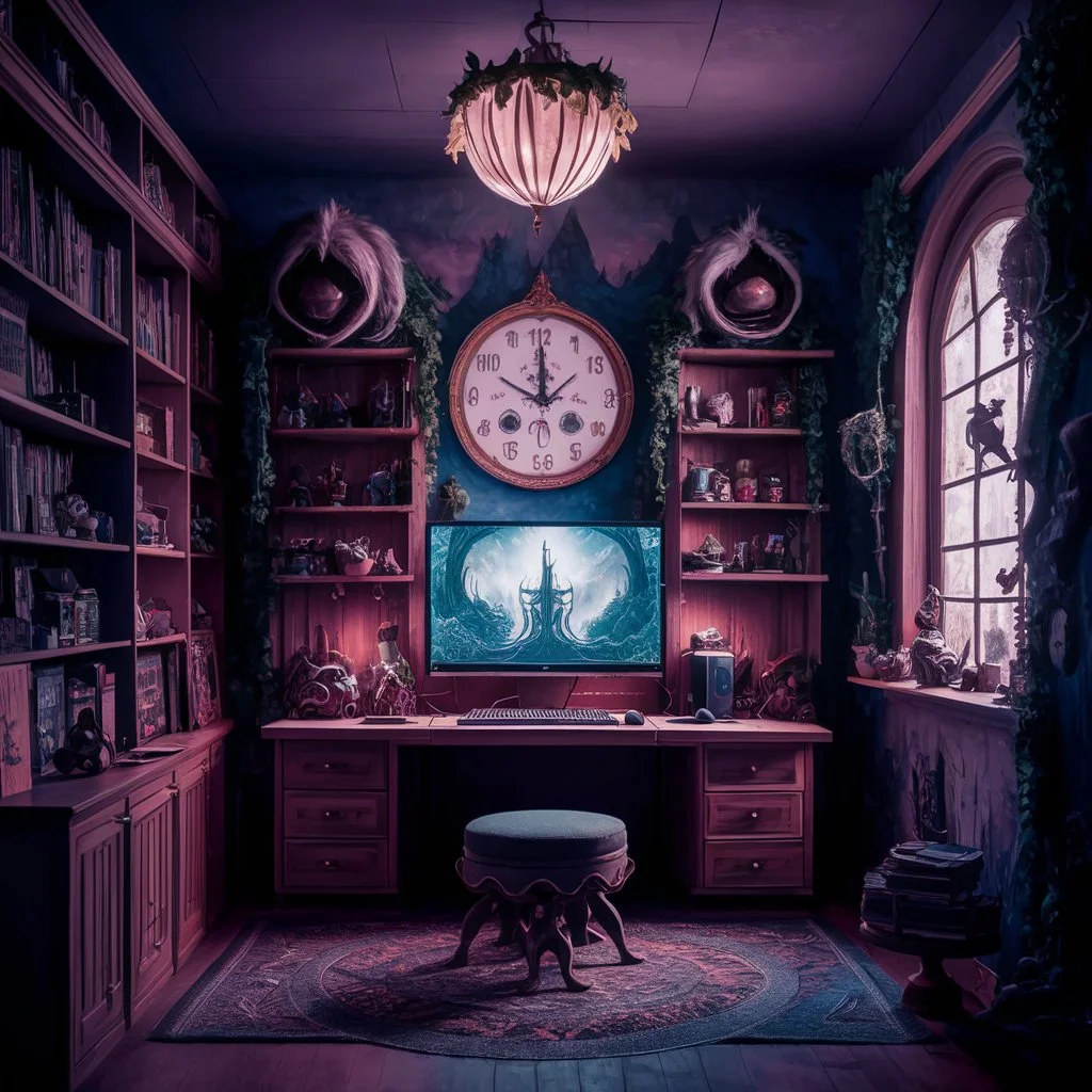 magical fantasy realm design a game room that tran U2vnOEutRBWz5OdzydDnFA I8lkiPKVRQObCBd3HWnlLg